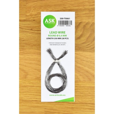 LEAD WIRE - ROUND 0,4 mm x 250 mm (28 pcs) - ASK T0061